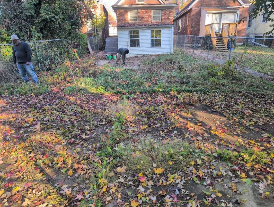 Lot cleanup in progress